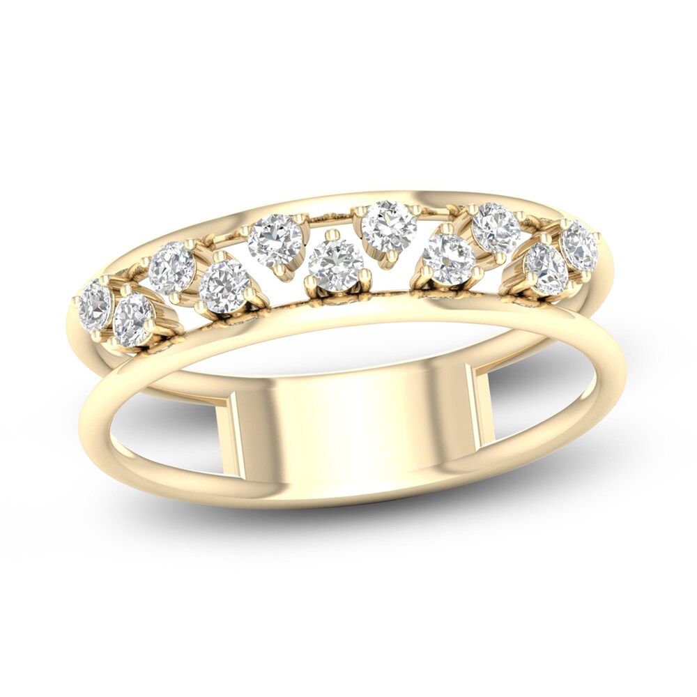 Diamond Wedding Band 1/6 ct tw Round 14K Yellow Gold AKEdXOOq