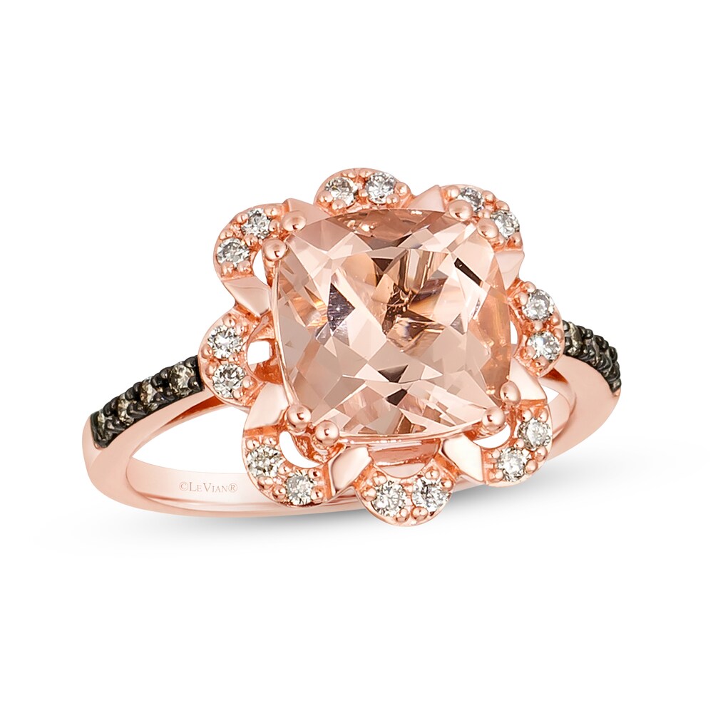Le Vian Natural Morganite Ring 1/4 ct tw Diamonds 14K Strawberry Gold AcxGN2lq