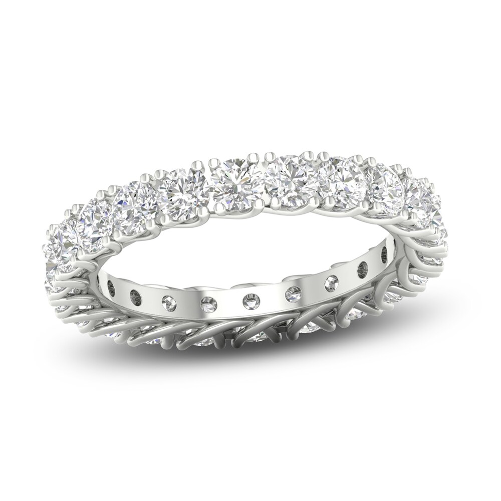 Diamond Eternity Band 2-1/2 ct tw Round 14K White Gold AkmPNuxF