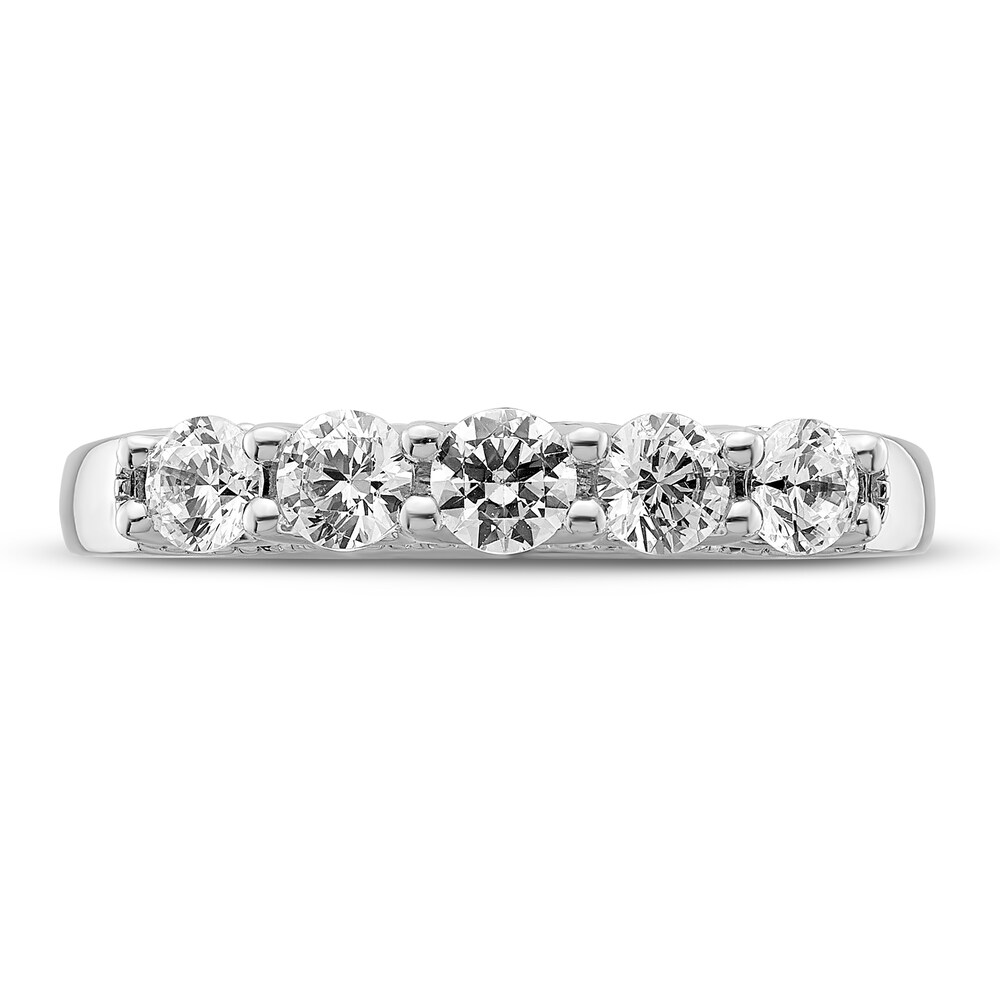 Hearts Desire Diamond Anniversary Ring 3/4 ct tw Round 18K White Gold B0ULWjGv