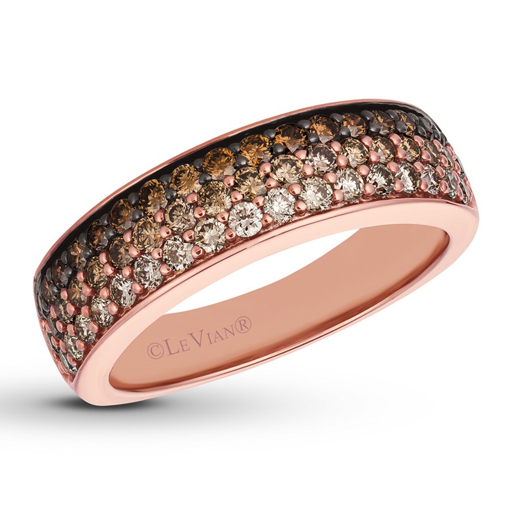 Le Vian Chocolate Ombre Ring 7/8 ct tw Diamonds 14K Strawberry Gold B2UcYVfb