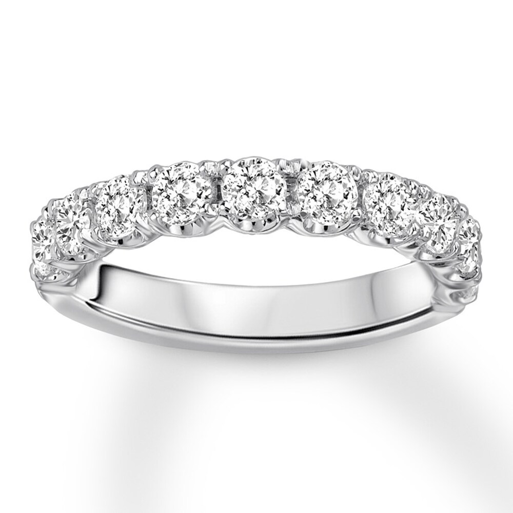 Diamond Anniversary Band 1 carat tw Round-cut 14K White Gold B2ehLZtk