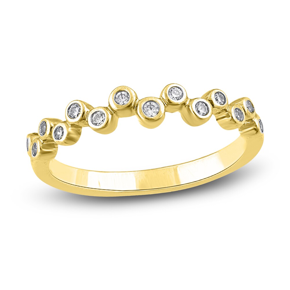 Diamond Stackable Anniversary Band 1/8 ct tw Round 14K Yellow Gold BTMF5boV