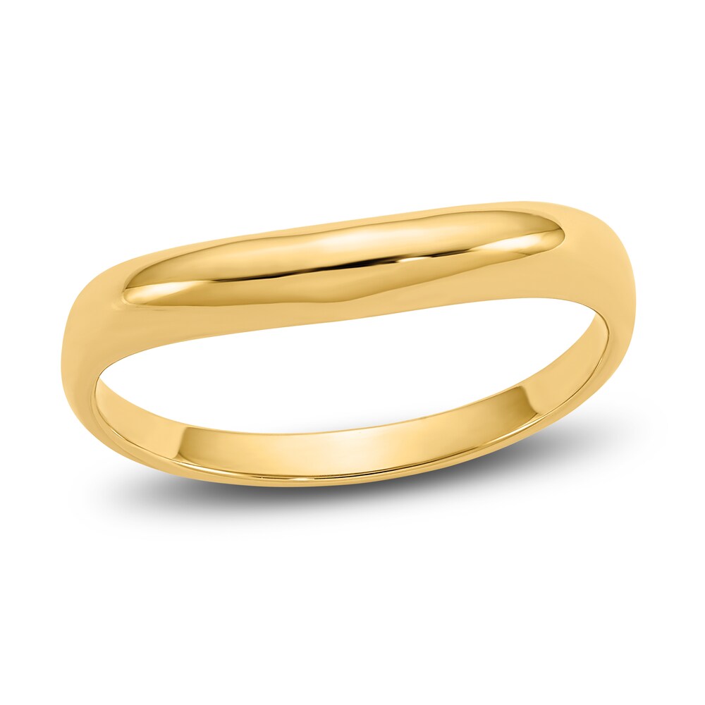 High-Polish Wave Stack Ring 14K Yellow Gold BiH1LZoE