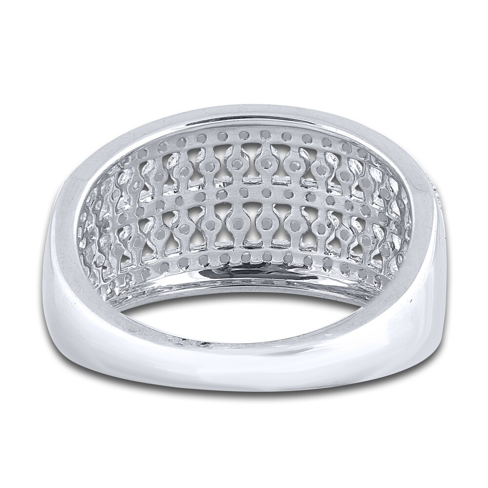 Diamond Multi-Row Anniversary Band 1/2 ct tw Round 14K White Gold BtdKIB4E
