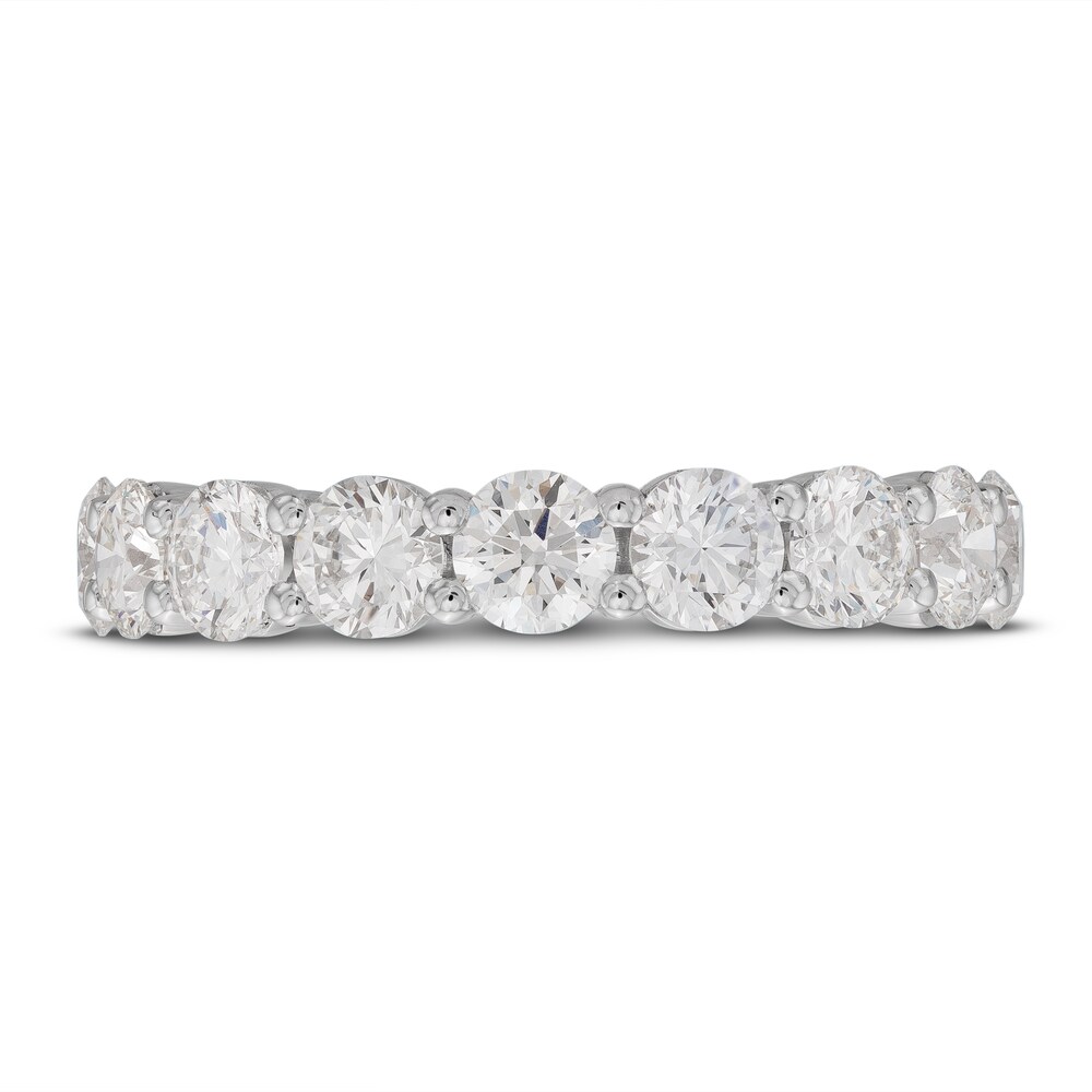 Lab-Created Diamond Anniversary Band 2 ct tw Round 14K White Gold CCk3QPaB