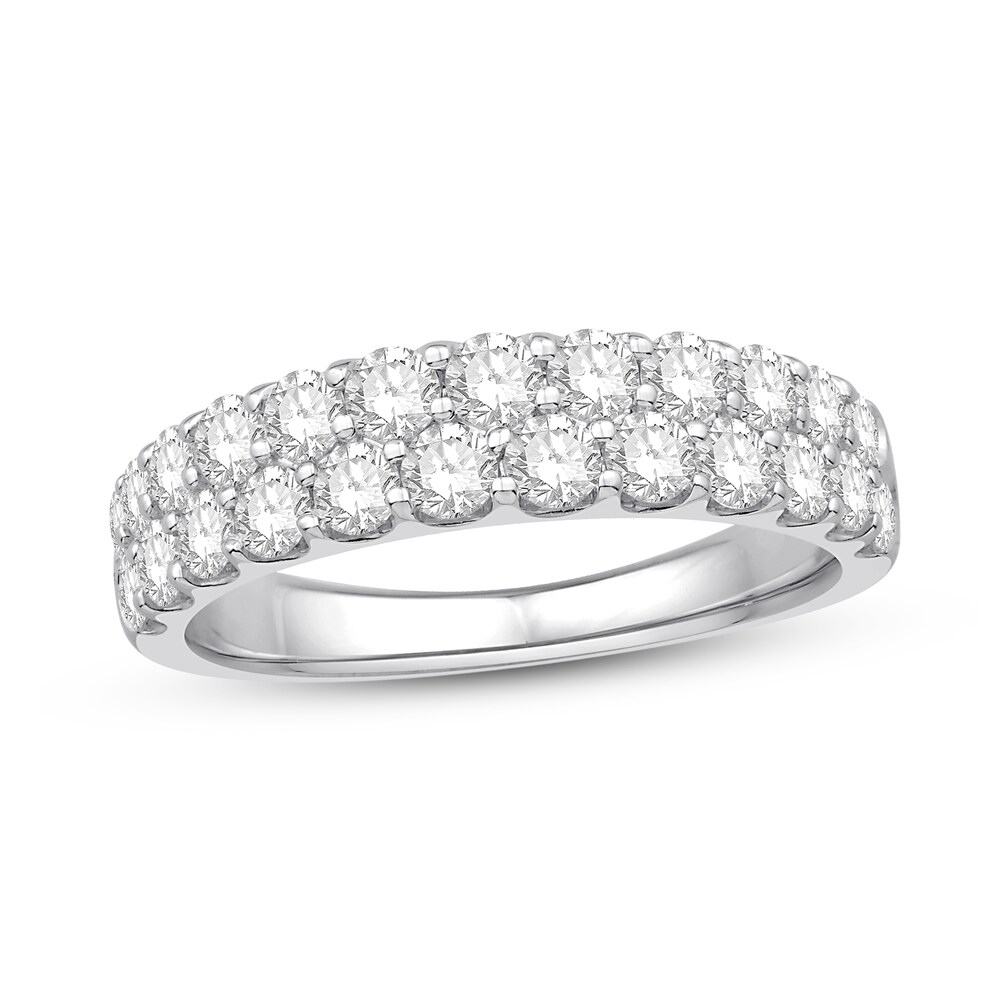 Diamond Anniversary Band 1-1/2 ct tw Round 14K White Gold CHAqLc27