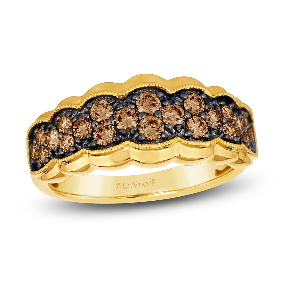 Le Vian Diamond Ring 3/4 ct tw Round 14K Honey Gold CHlvybFr