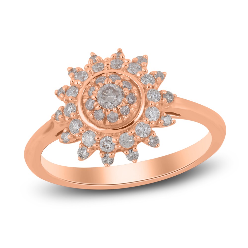 Diamond Ring 1/2 ct tw Round 14K Rose Gold CXRWN229