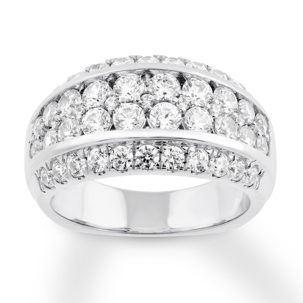 Hearts Desire Anniversary Band 2 ct tw Diamonds 18K White Gold CblxrAfT