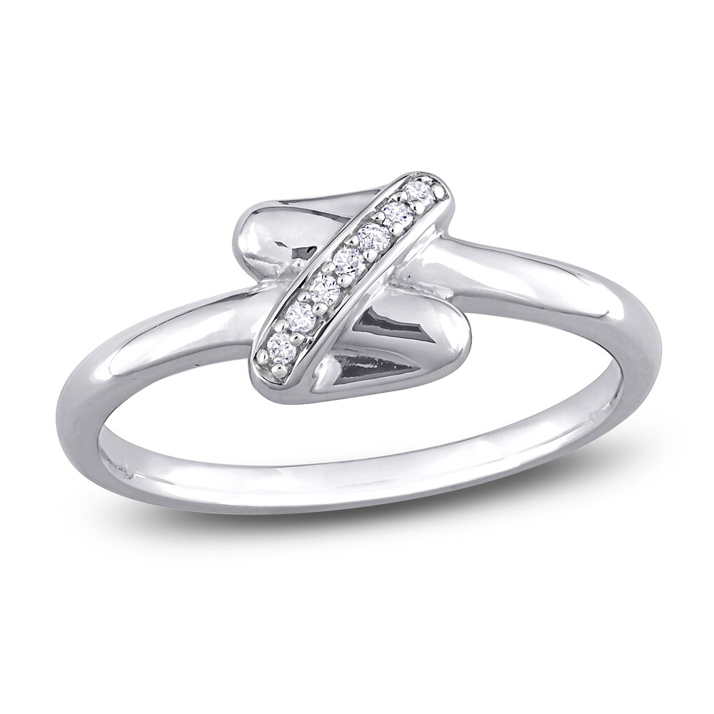 Y-Knot Ring Diamond Accents 14K White Gold CdzcWFIs