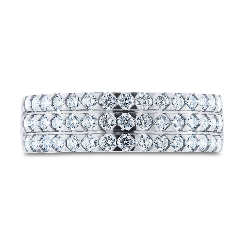 Diamond Anniversary Ring 1/2 ct tw Round 14K White Gold CkeymsVI