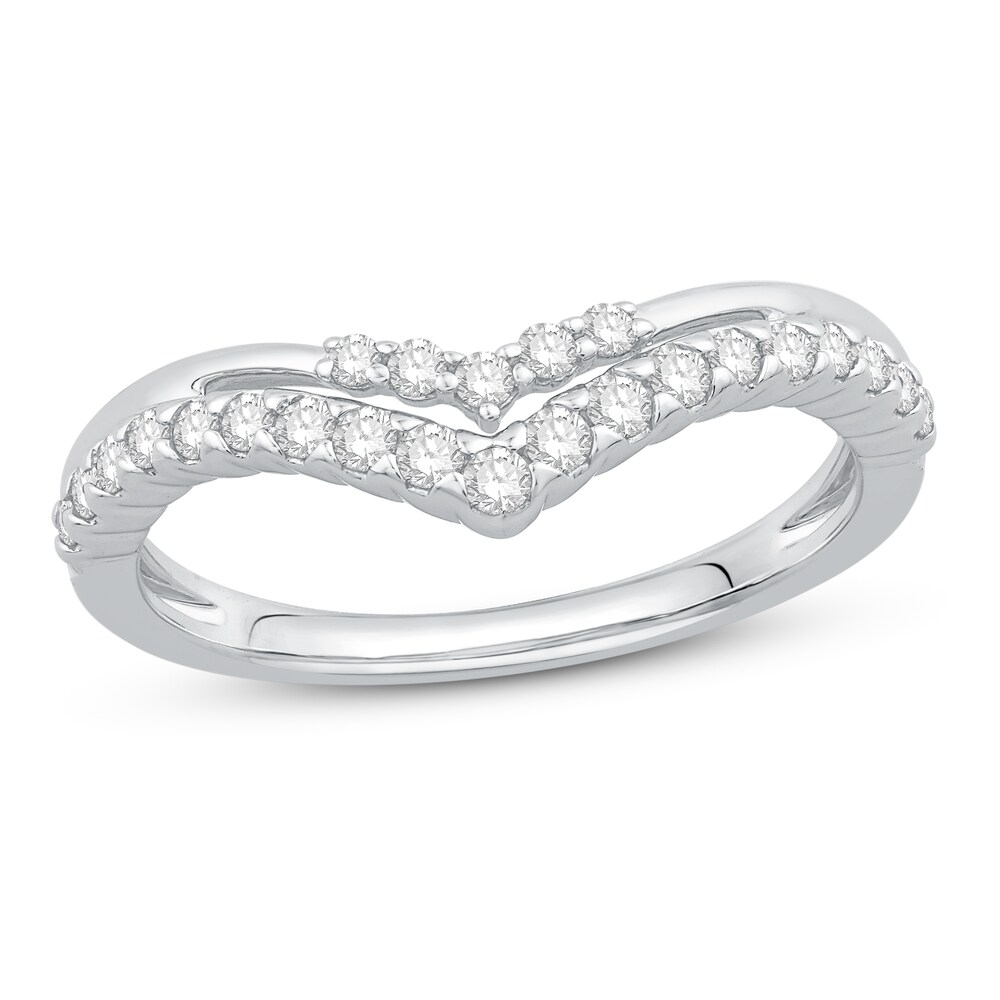 Diamond Contour Ring 1/3 ct tw Round 14K White Gold CpZioS9u