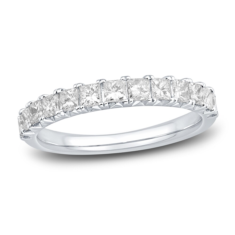 Diamond Anniversary Band 1 ct tw Princess 14K White Gold D2TdOrAh