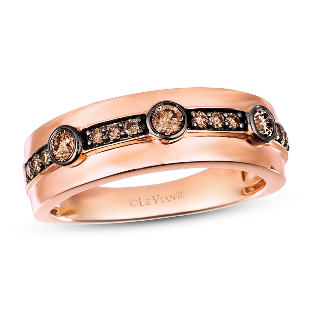 Le Vian Men's Diamond Ring 1/2 ct tw 14K Strawberry Gold D7Wp6voh