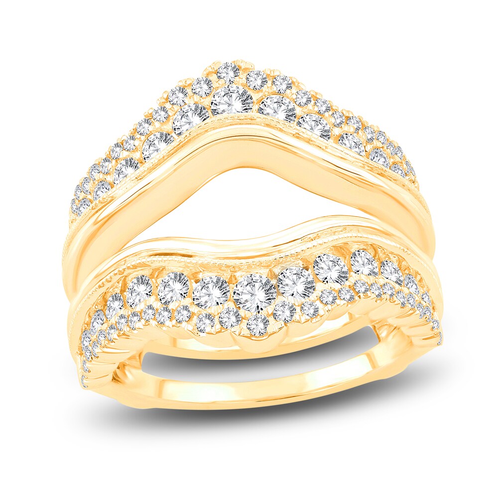 Lab-Created Diamond Enhancer Band 1-1/4 ct tw Round 14K Yellow Gold DVHpkItS