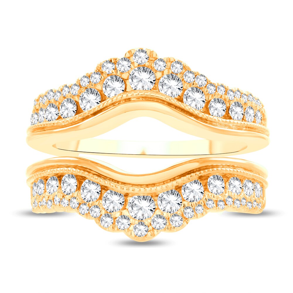 Lab-Created Diamond Enhancer Band 1-1/4 ct tw Round 14K Yellow Gold DVHpkItS