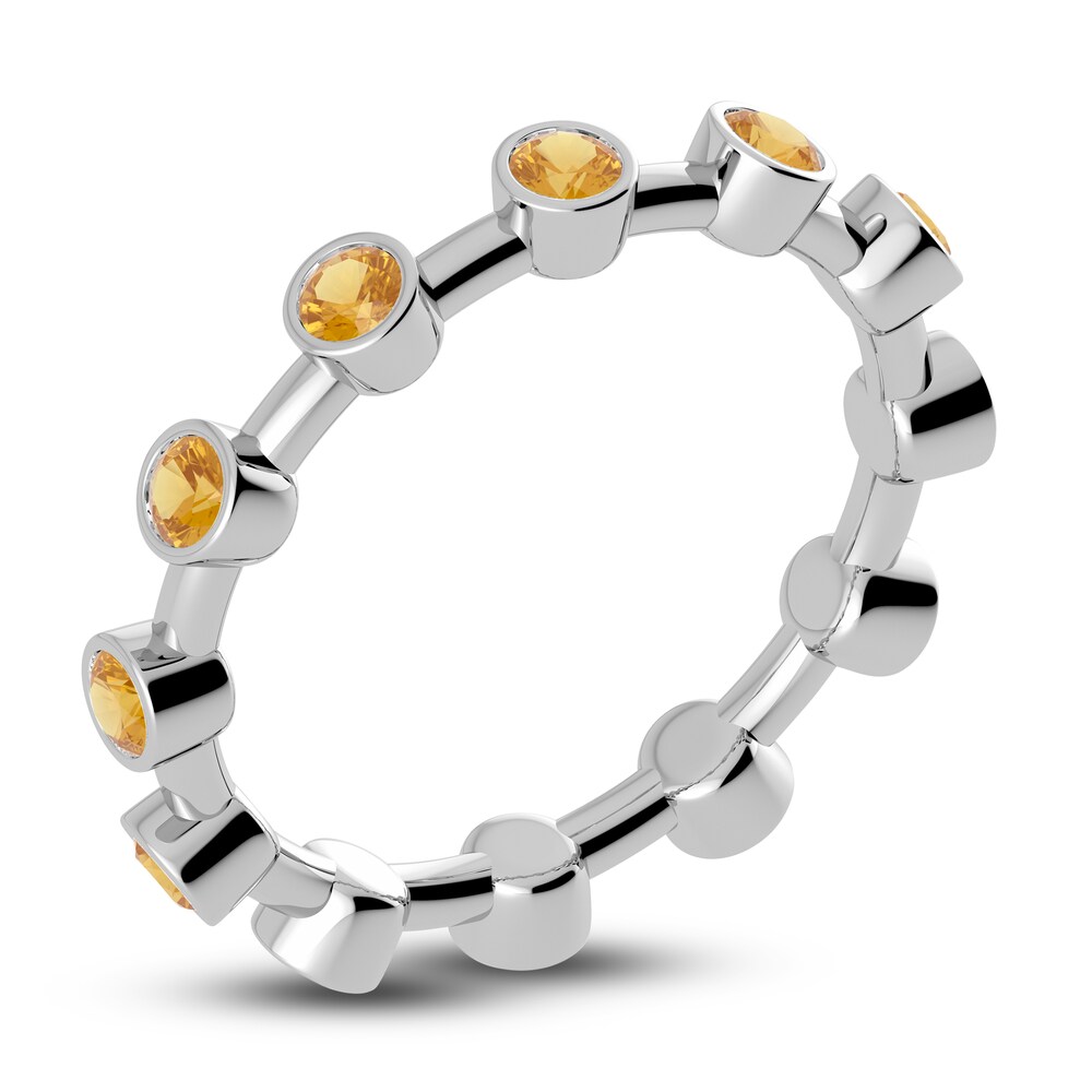 Juliette Maison Natural Orange Citrine Ring 10K White Gold DiGuVp8t