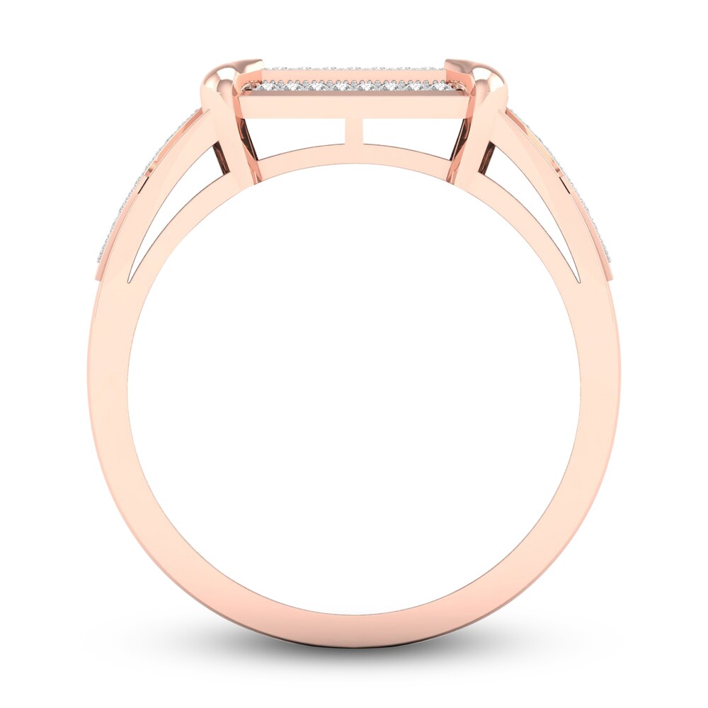 Men\'s Diamond Ring 1/4 ct tw Round 10K Rose Gold DmuI3dM3