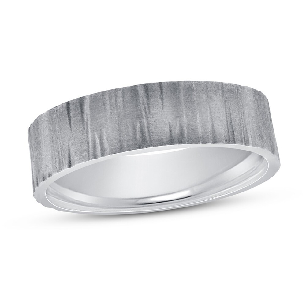 Wedding Band Brushed Platinum 5mm DzL3XdK0