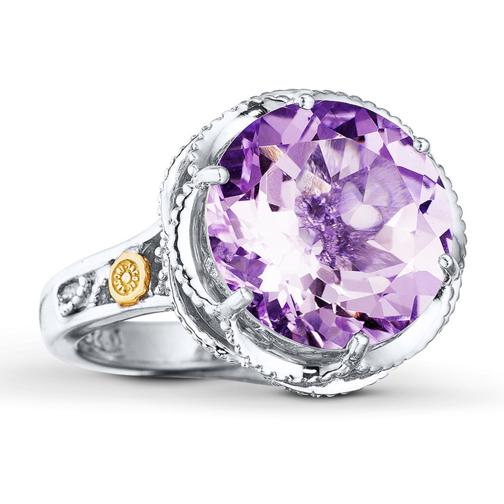 Tacori Amethyst Ring Sterling Silver/18K Yellow Gold 13.0mm E682NaY3