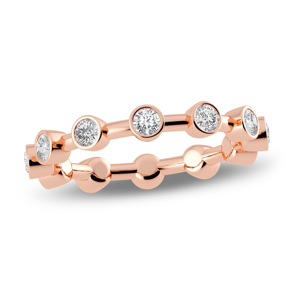 Juliette Maison Natural White Sapphire Ring 10K Rose Gold EMcX1Dpo
