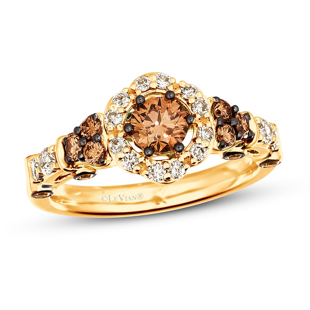 Le Vian Chocolate Diamond Ring 1 ct tw 14K Honey Gold EqN5MMi9