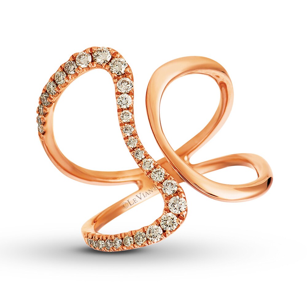 Le Vian Diamond Ring 3/8 carat tw 14K Strawberry Gold EuEEz2qs