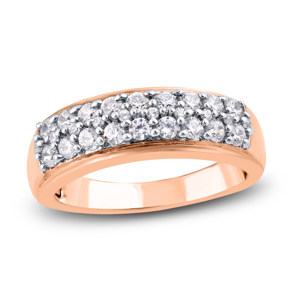 Diamond Anniversary Band 3/4 ct tw Round 14K Rose Gold F0kiQjct