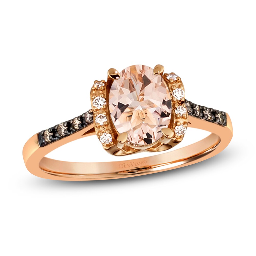 Le Vian Natural Morganite Ring 1/10 ct tw Diamonds 14K Strawberry Gold Fk6sIHFb