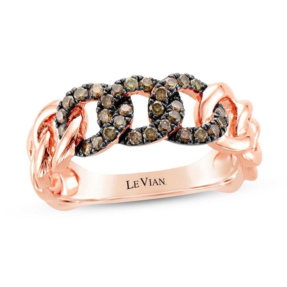 Le Vian Diamond Ring 1/3 ct tw Round 14K Strawberry Gold (SI/2) FyYra2q4 [FyYra2q4]