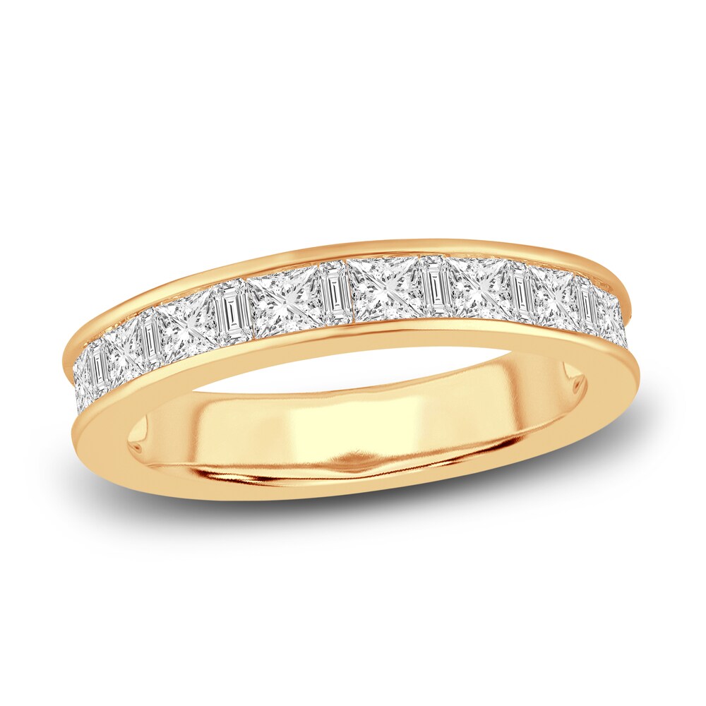 Diamond Eternity Band 2 ct tw Princess/Baguette 14K Yellow Gold G09c9Yyq