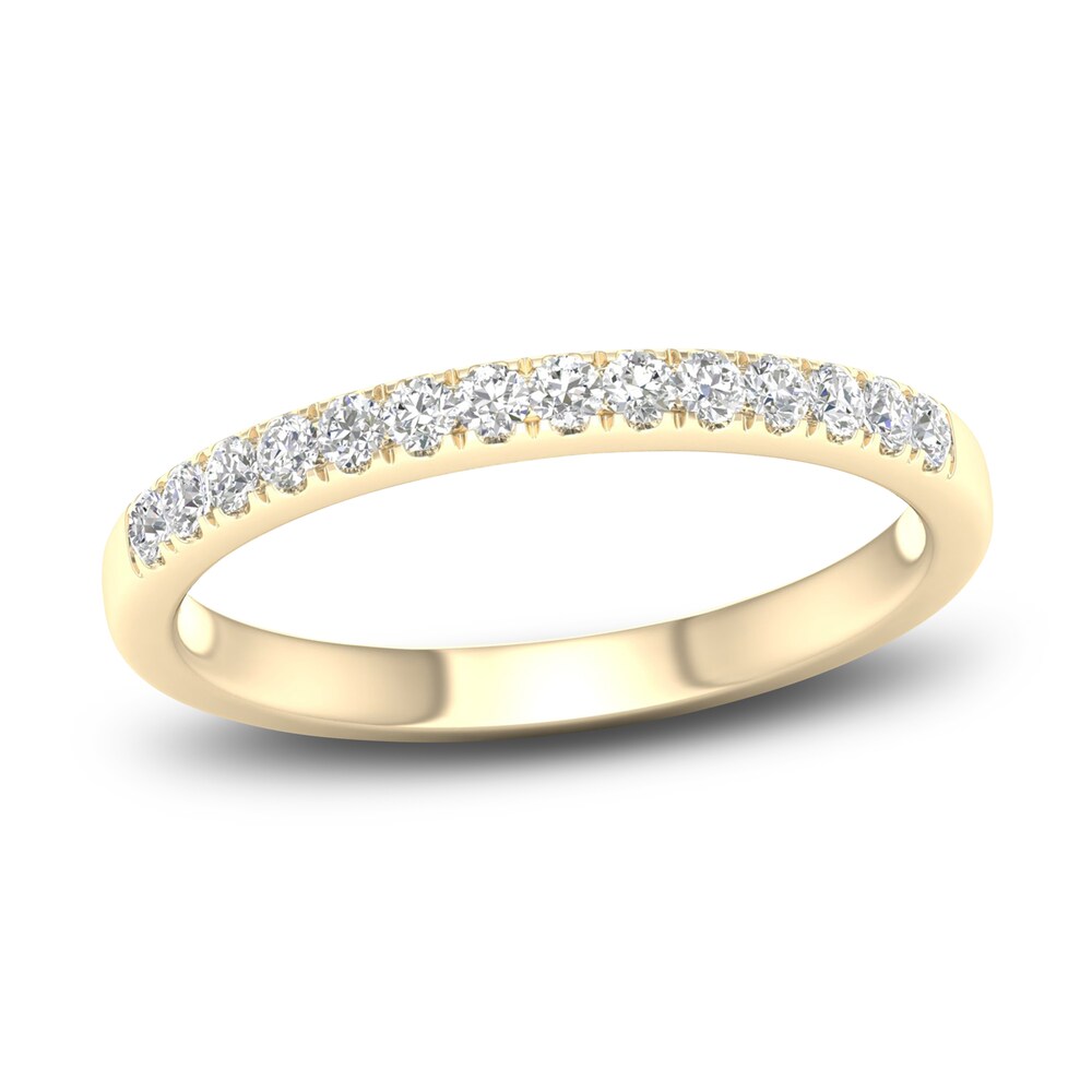 Diamond Wedding Band 1/4 ct tw Round 14K Yellow Gold GBFmMtj5