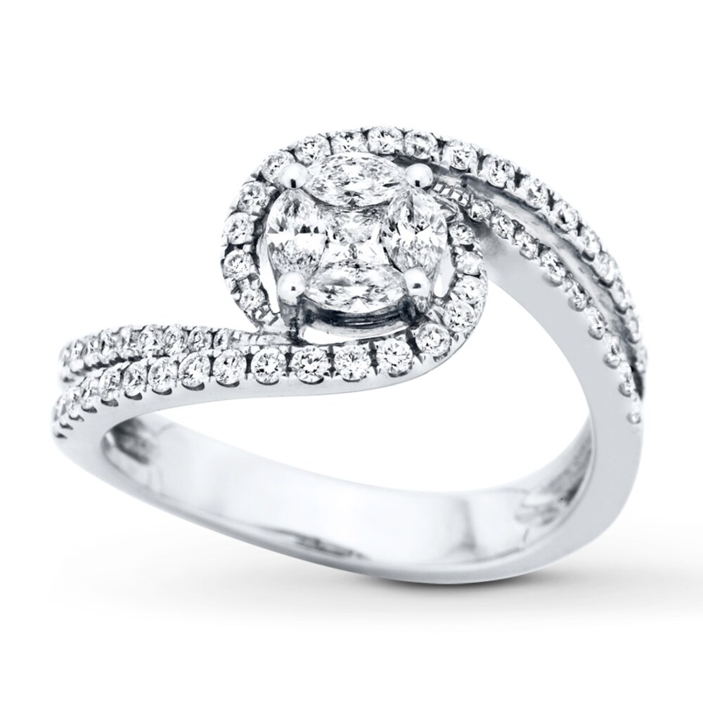 Diamond Ring 3/4 carat tw 14K White Gold GFUQe4Q3