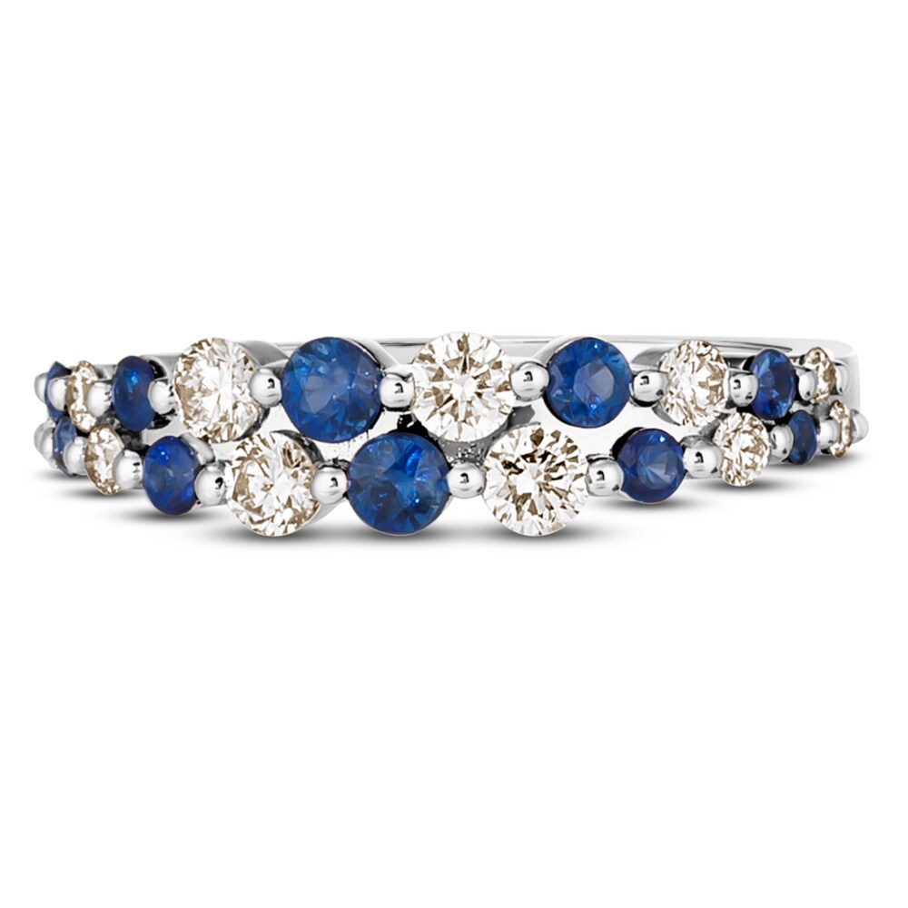 Le Vian Natural Blue Sapphire Ring 1/2 ct tw Diamonds 14K Vanilla Gold GQOEkrlE