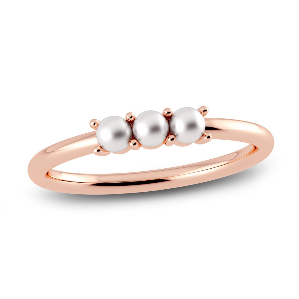 Juliette Maison Cultured Freshwater Pearl Trio Ring 10K Rose Gold GiUHW0Wq
