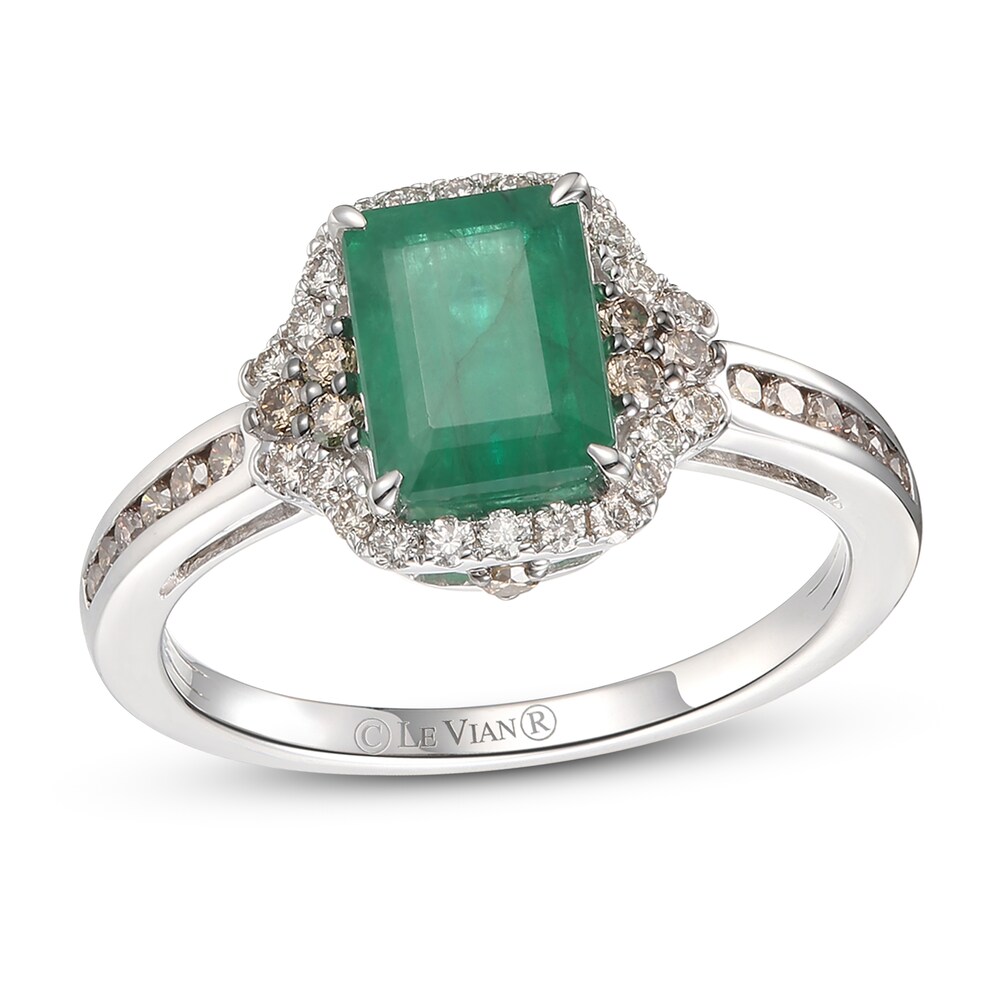 Le Vian Natural Emerald Ring 3/8 ct tw Diamonds 14K Vanilla Gold Gib8zLIc