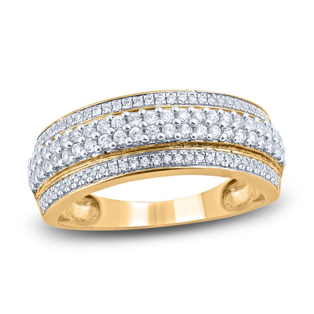 Diamond Anniversary Band 1/2 ct tw Round 14K Yellow Gold HA51Wk7S