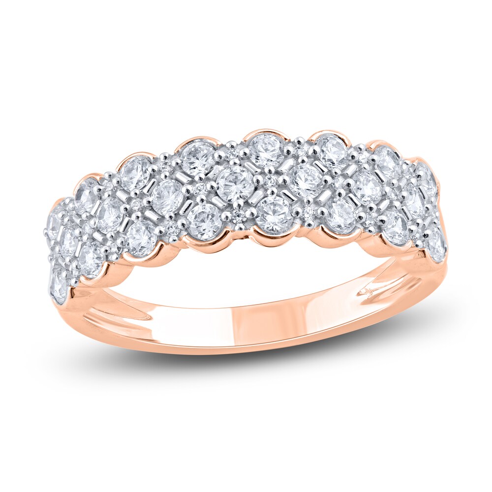 Diamond Anniversary Band 1/2 ct tw Round 14K Rose Gold HhgdBu1J