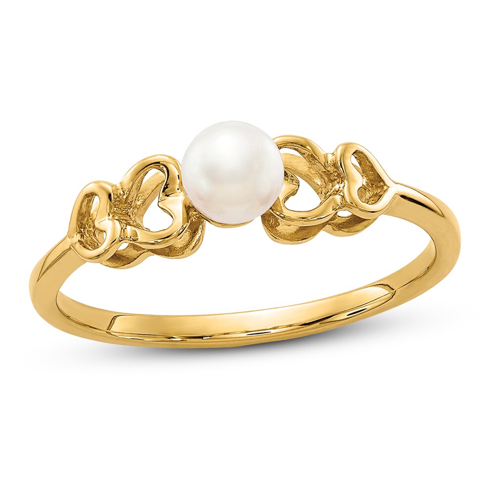 Cultured Freshwater Pearl Ring 14K Yellow Gold I3mZpH4Z