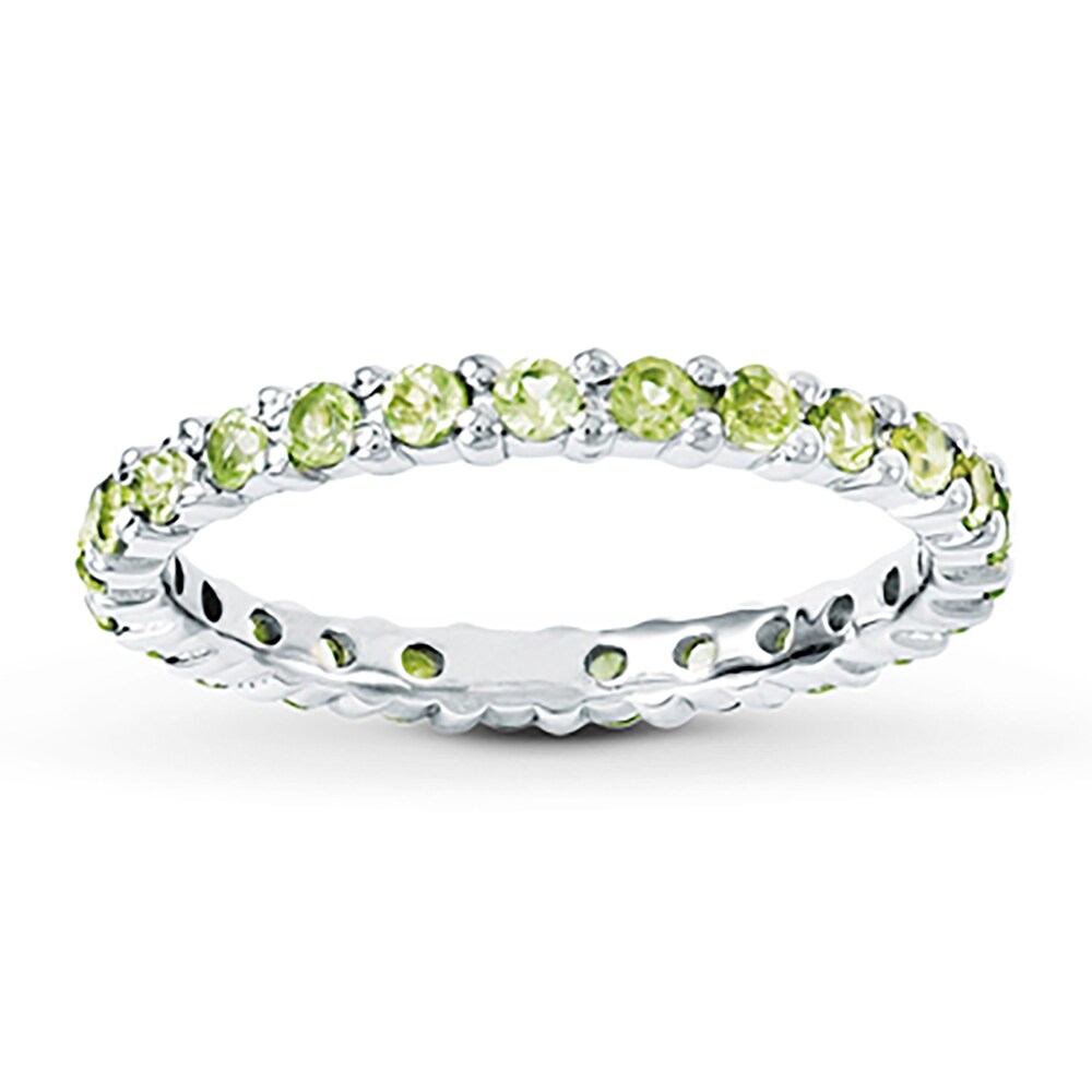 Stackable Ring Peridot Sterling Silver I6cPJg7a