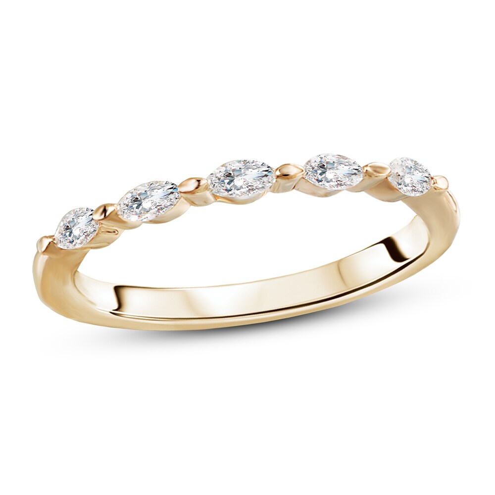 Diamond Anniversary Ring 1/4 ct tw Round 14K Yellow Gold IhPCEdIP