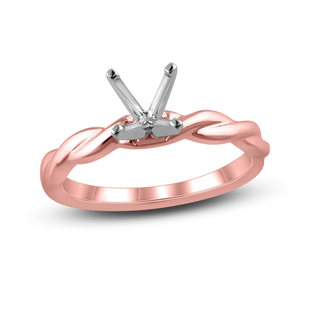 Diamond Ring Setting 14K Rose Gold IqqwH56S