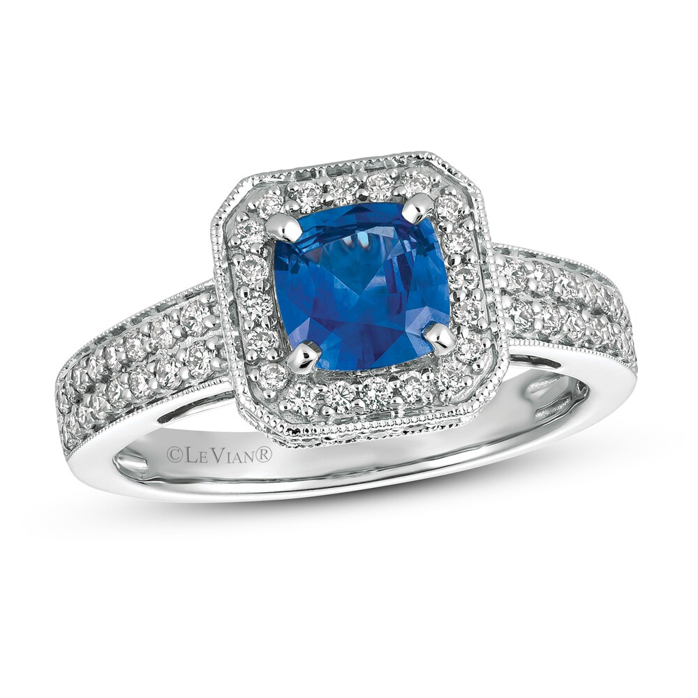 Le Vian Sapphire Ring 1/2 ct tw Diamonds 14K Vanilla Gold J0IFSdGN