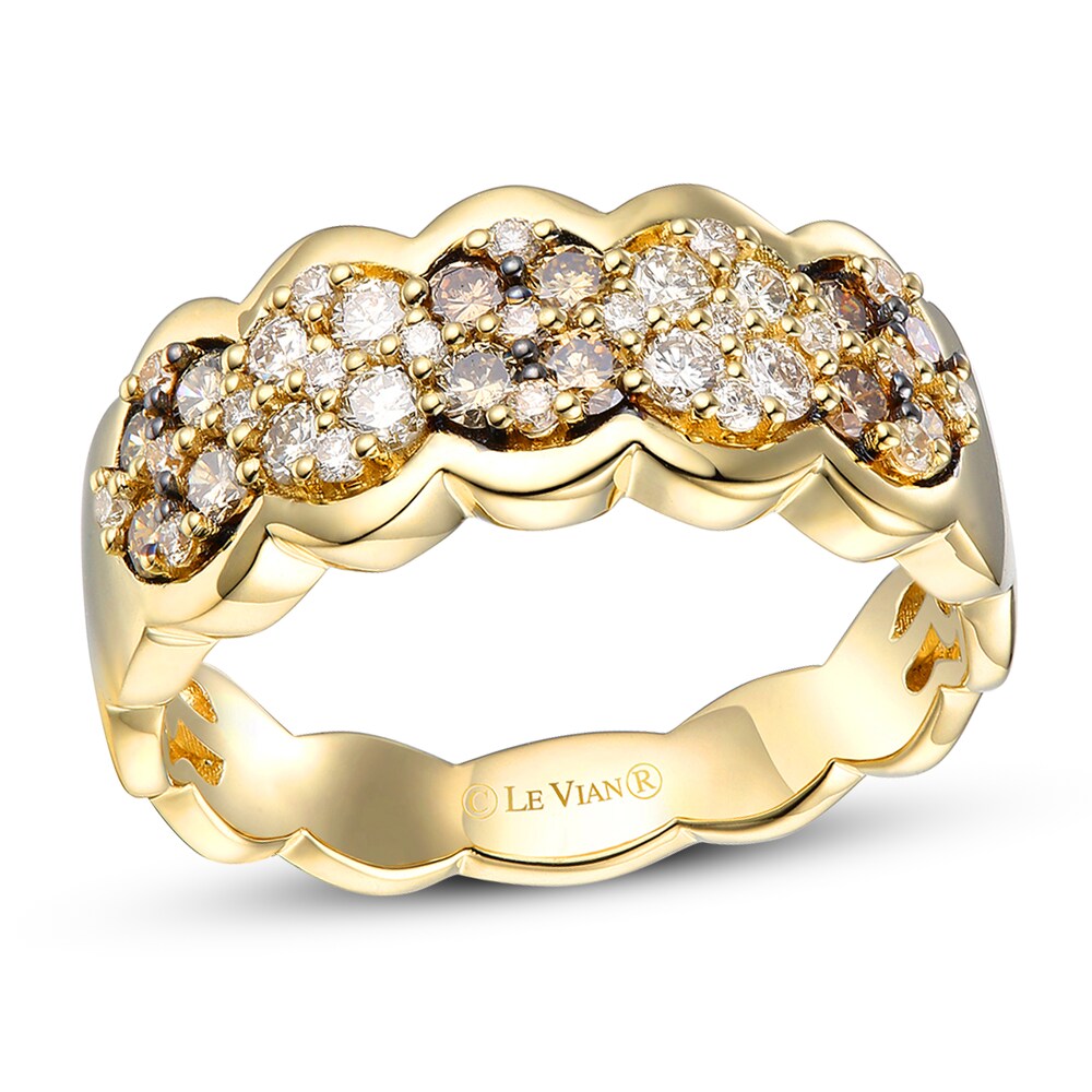 Le Vian Diamond Ring 5/8 ct tw Round 14K Honey Gold JHpCIYmq
