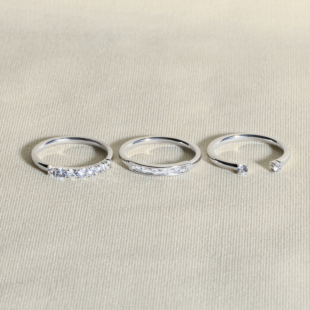 Juliette Maison Natural Amethyst Half Eternity Ring 10K Rose Gold JM0yNxHm