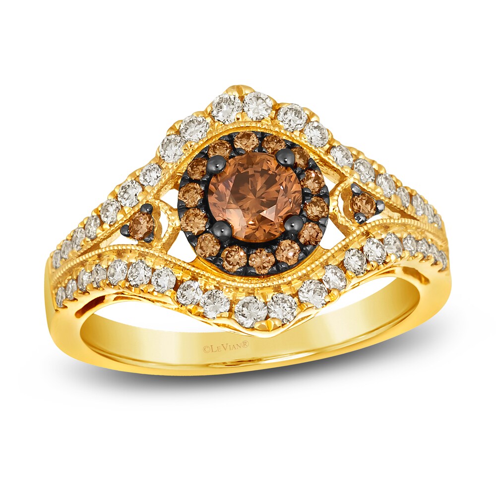 Le Vian Diamond Ring 1 ct tw Round 14K Honey Gold JcRkFJbk