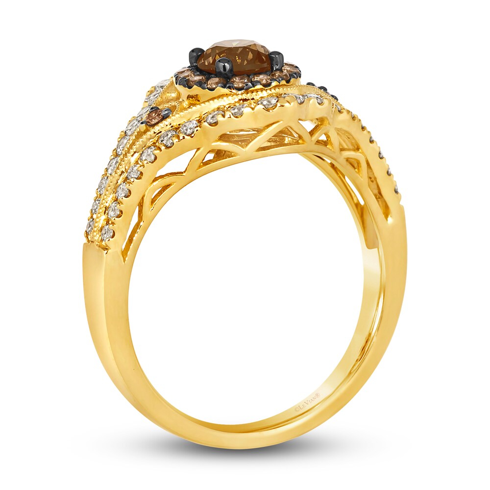 Le Vian Diamond Ring 1 ct tw Round 14K Honey Gold JcRkFJbk