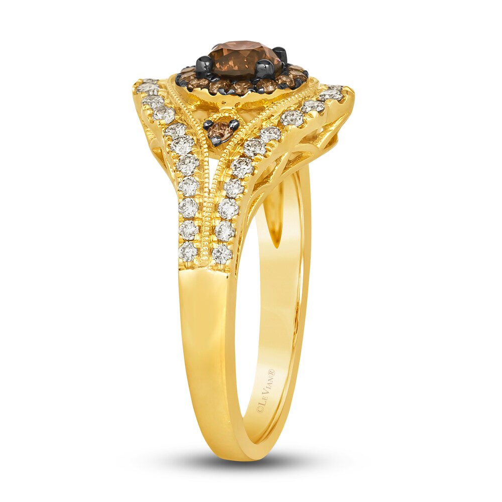 Le Vian Diamond Ring 1 ct tw Round 14K Honey Gold JcRkFJbk