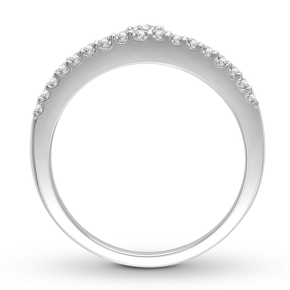 Diamond Tiara Ring 1/2 carat tw Round 14K White Gold Jj8eiJeb